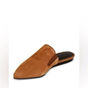 NWT Jenni Kayne brown suede mules size 40